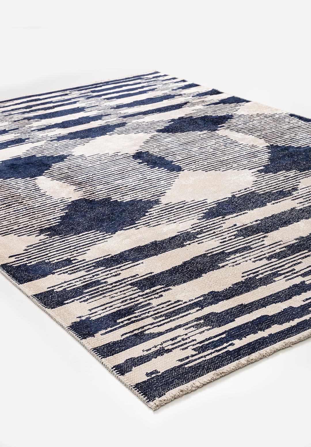 HUB DARK NAVY - ECRU RUG - 4