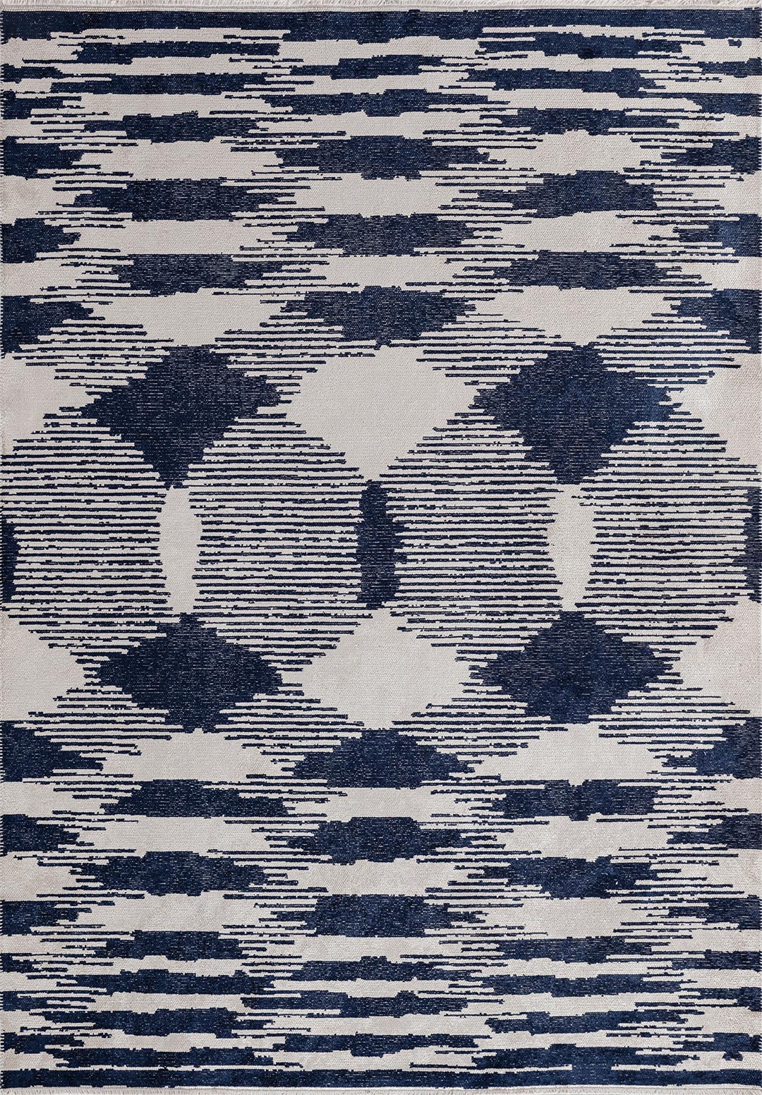 HUB DARK NAVY - ECRU RUG - 1