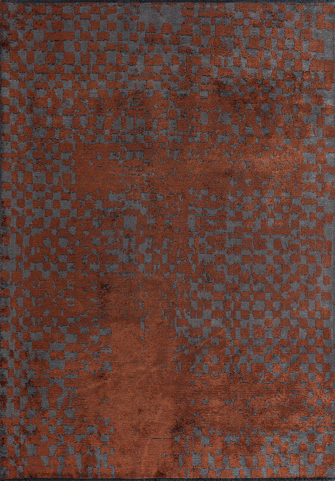 FLAKE DARK GREY - RUST RUG - 1