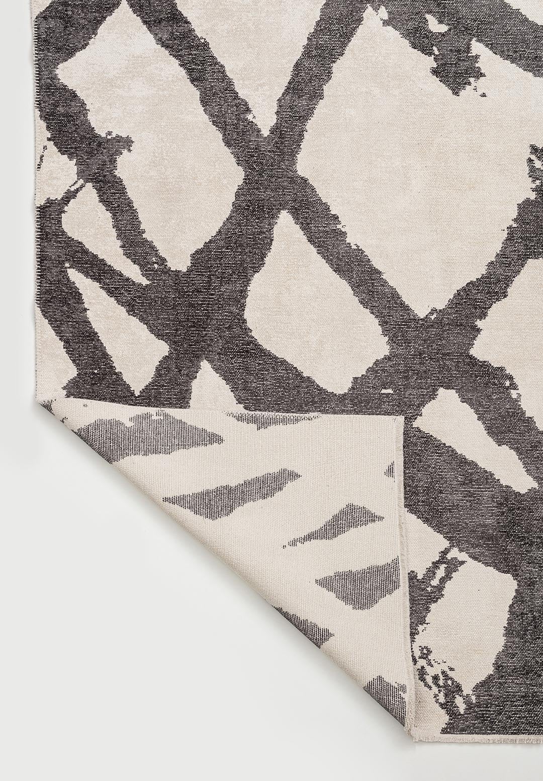 BRANCH CHARCOAL - ECRU RUG - 3