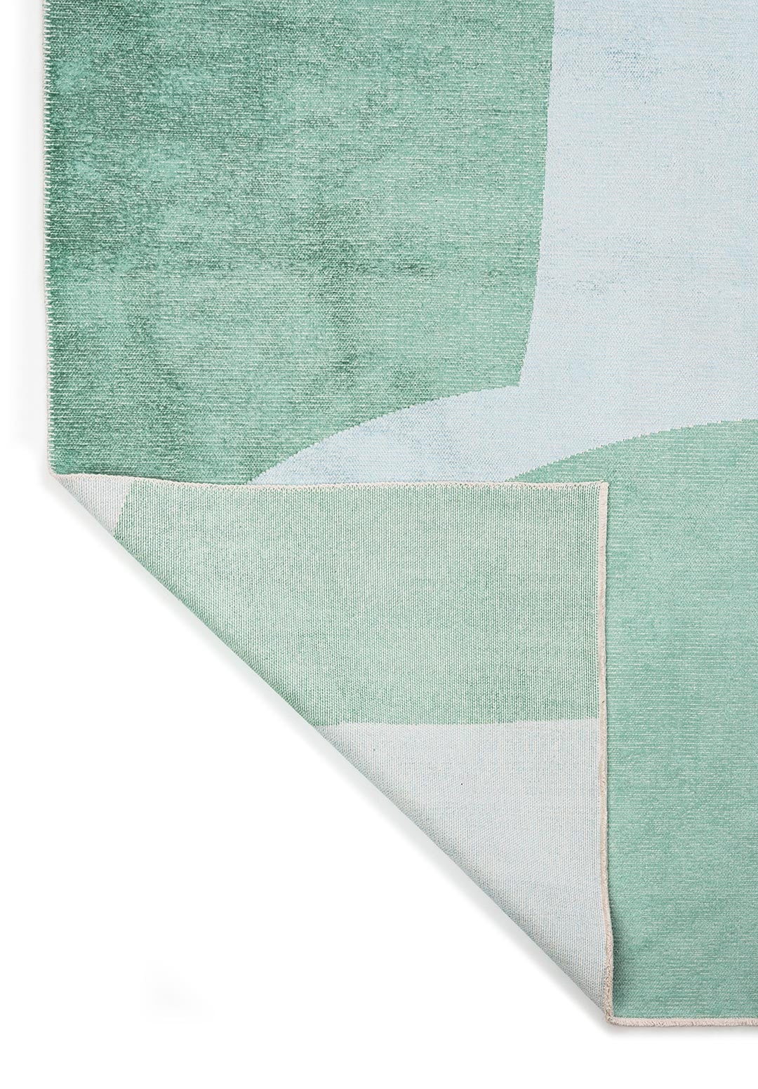 SKEW RIVER GREEN - ICE BLUE RUG - 3