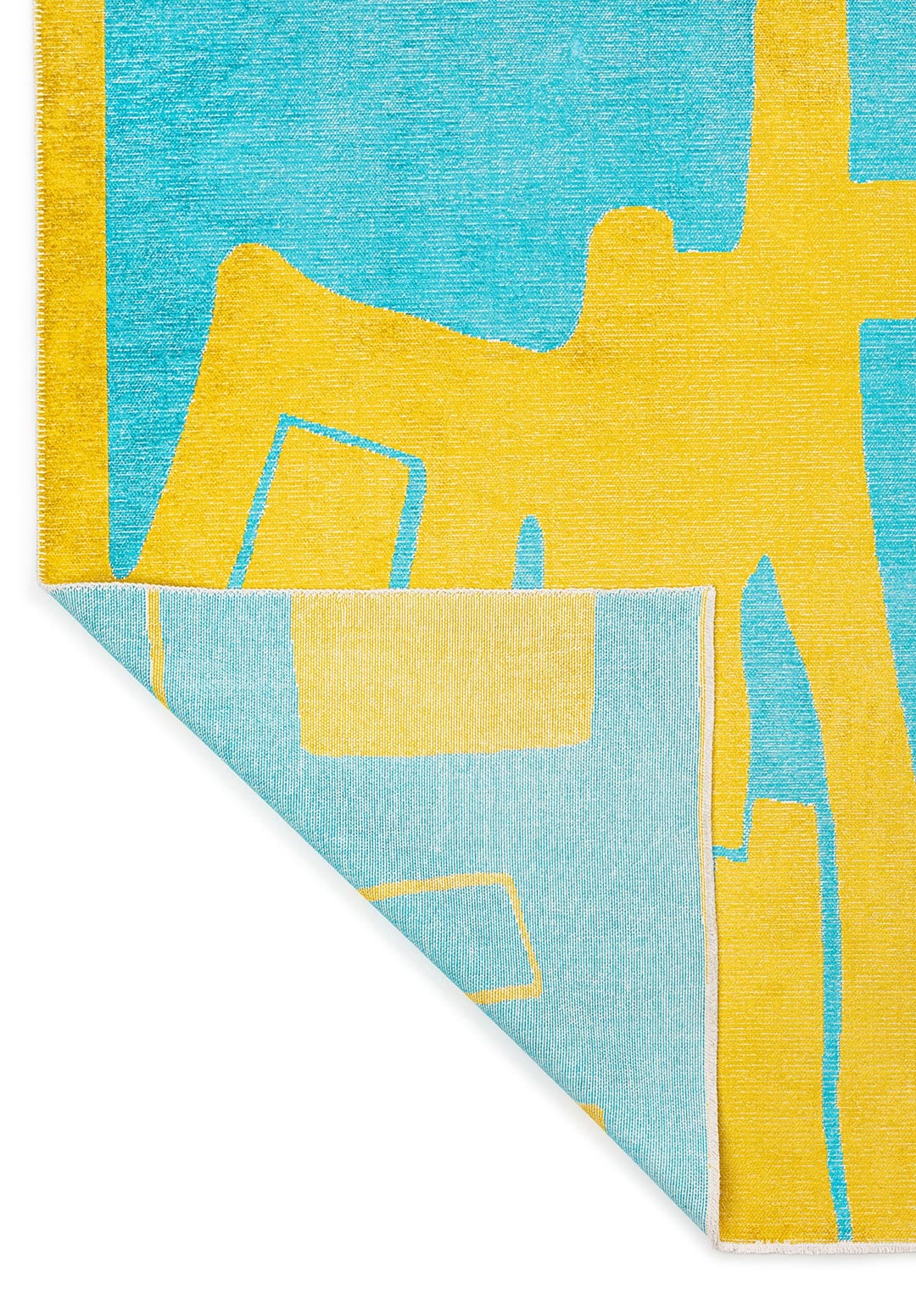 COCO YELLOW - TURQUOISE RUG - 3