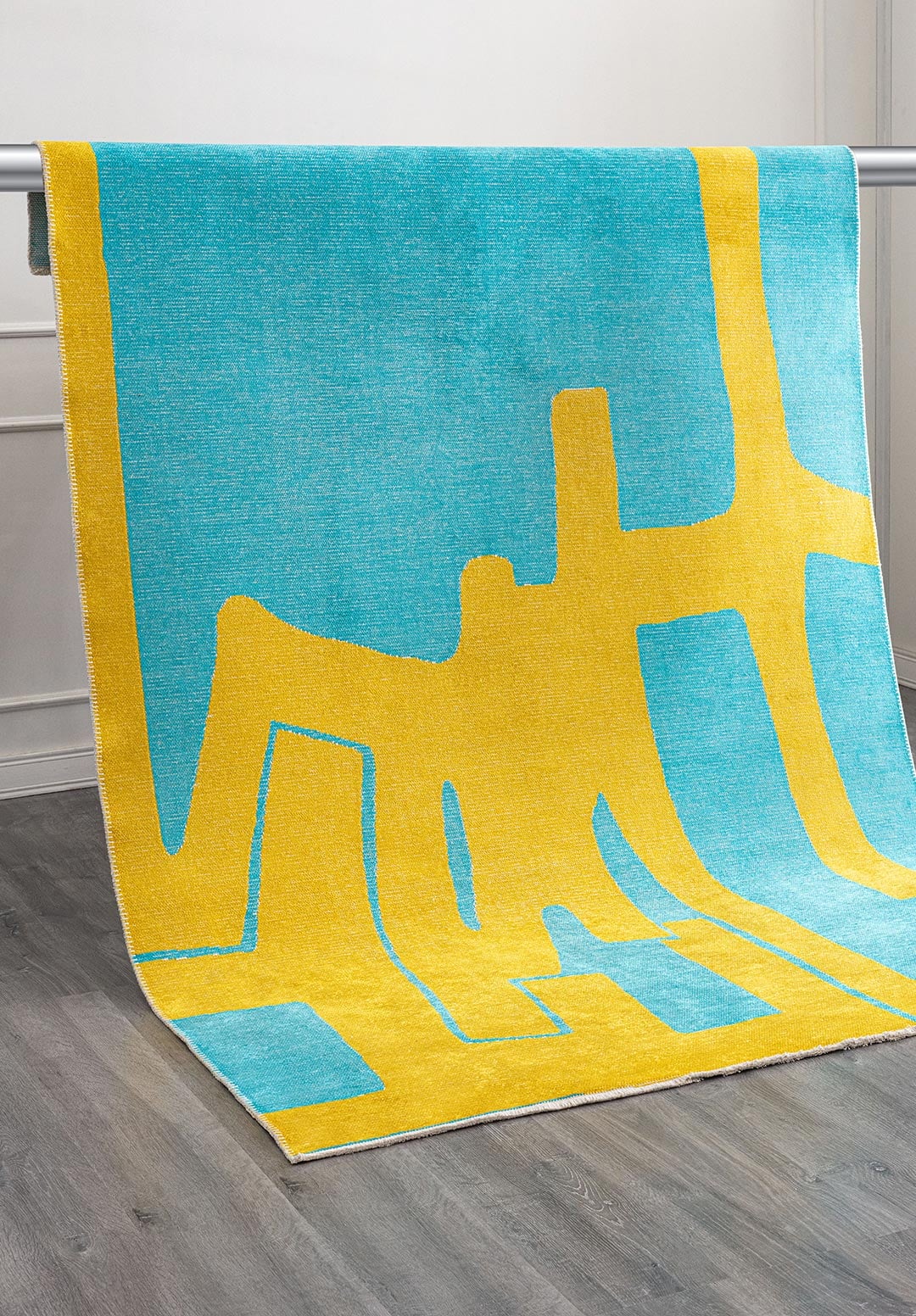 COCO YELLOW - TURQUOISE RUG - 4