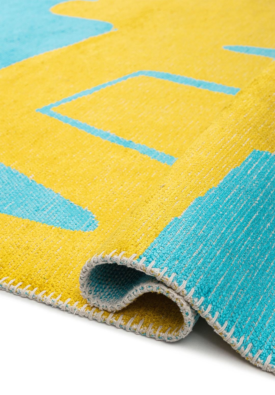 COCO YELLOW - TURQUOISE RUG - 2