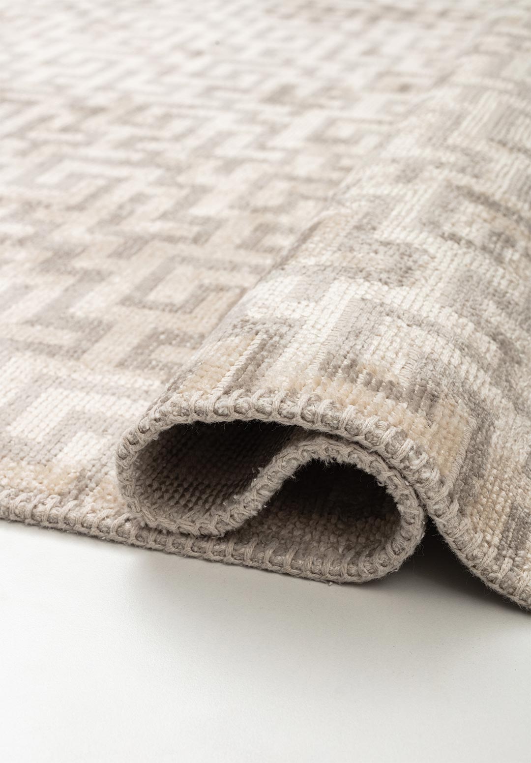 CATERPILLAR LIGHT GREY - ECRU RUG - 2