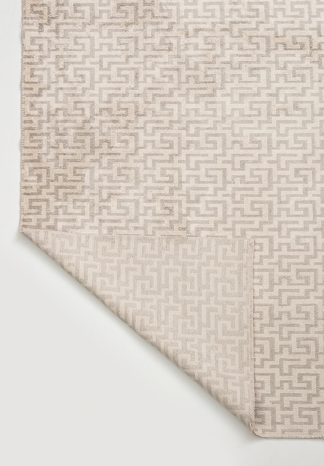 CATERPILLAR LIGHT GREY - ECRU RUG - 3