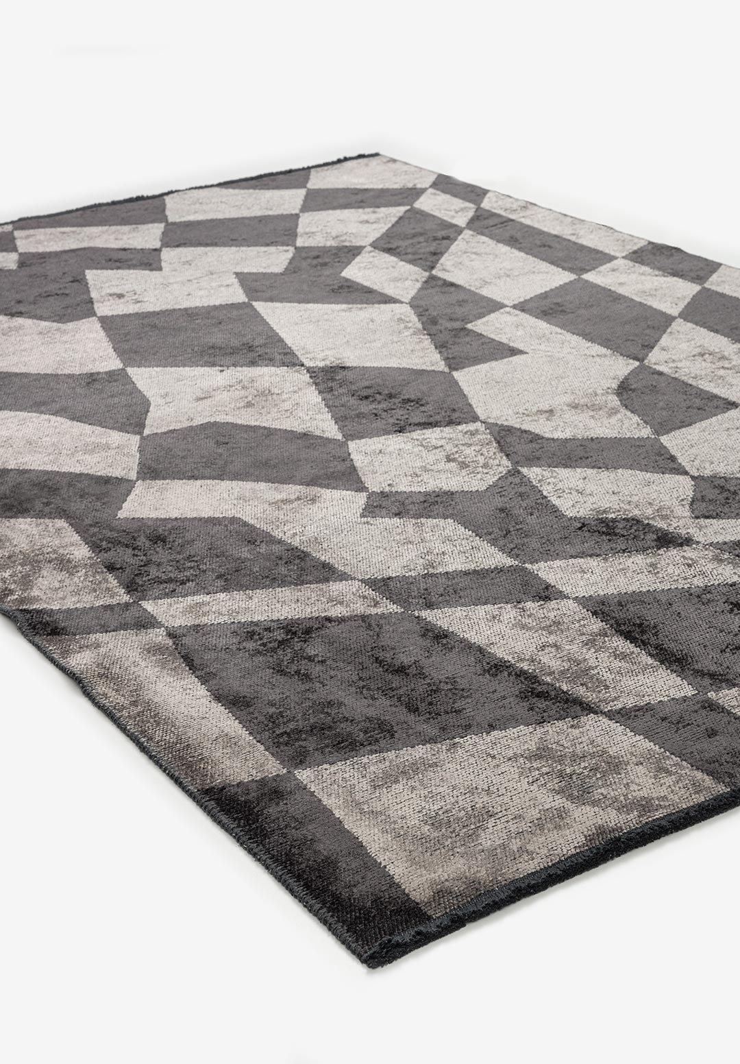 FLAG CHARCOAL - CREAM RUG - 4