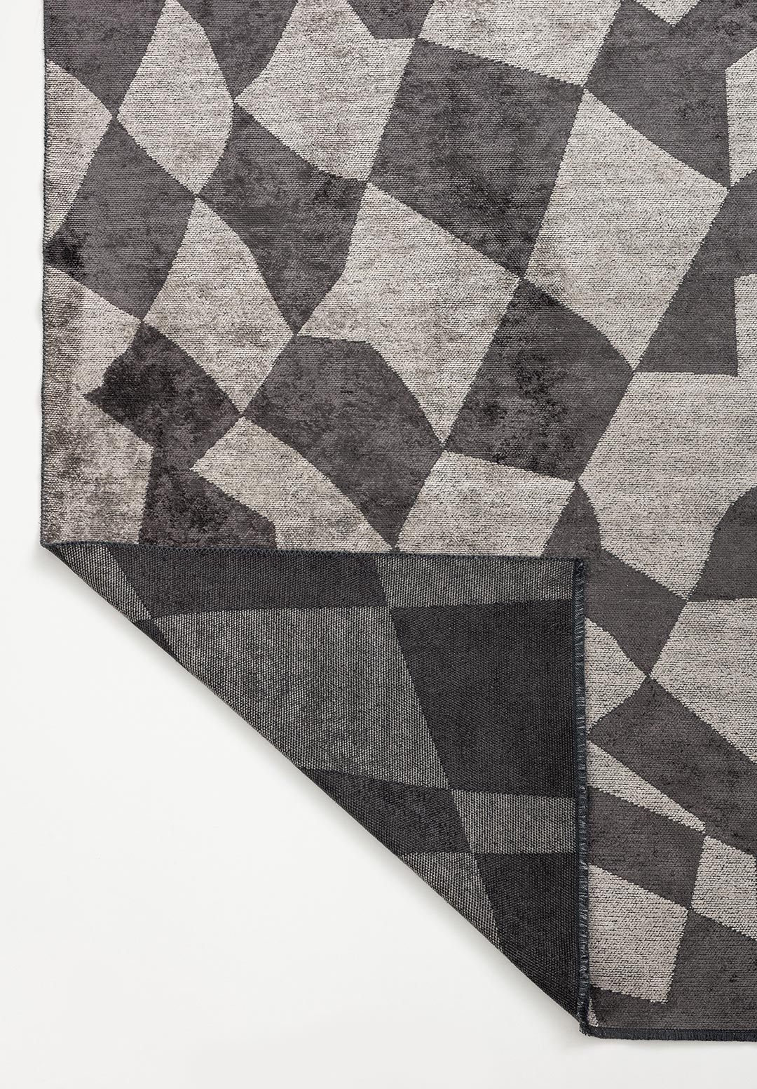 FLAG CHARCOAL - CREAM RUG - 3
