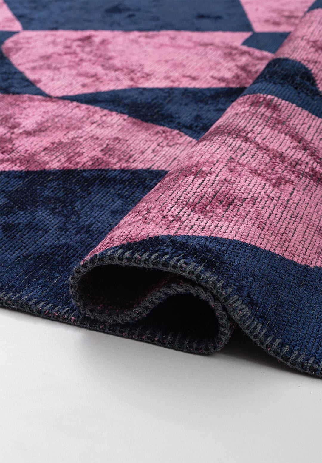 FLAG DARK NAVY - PINK RUG - 2
