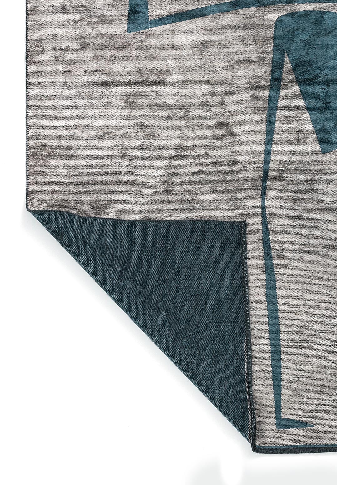 NOTES PETROL - CREAM RUG - 3