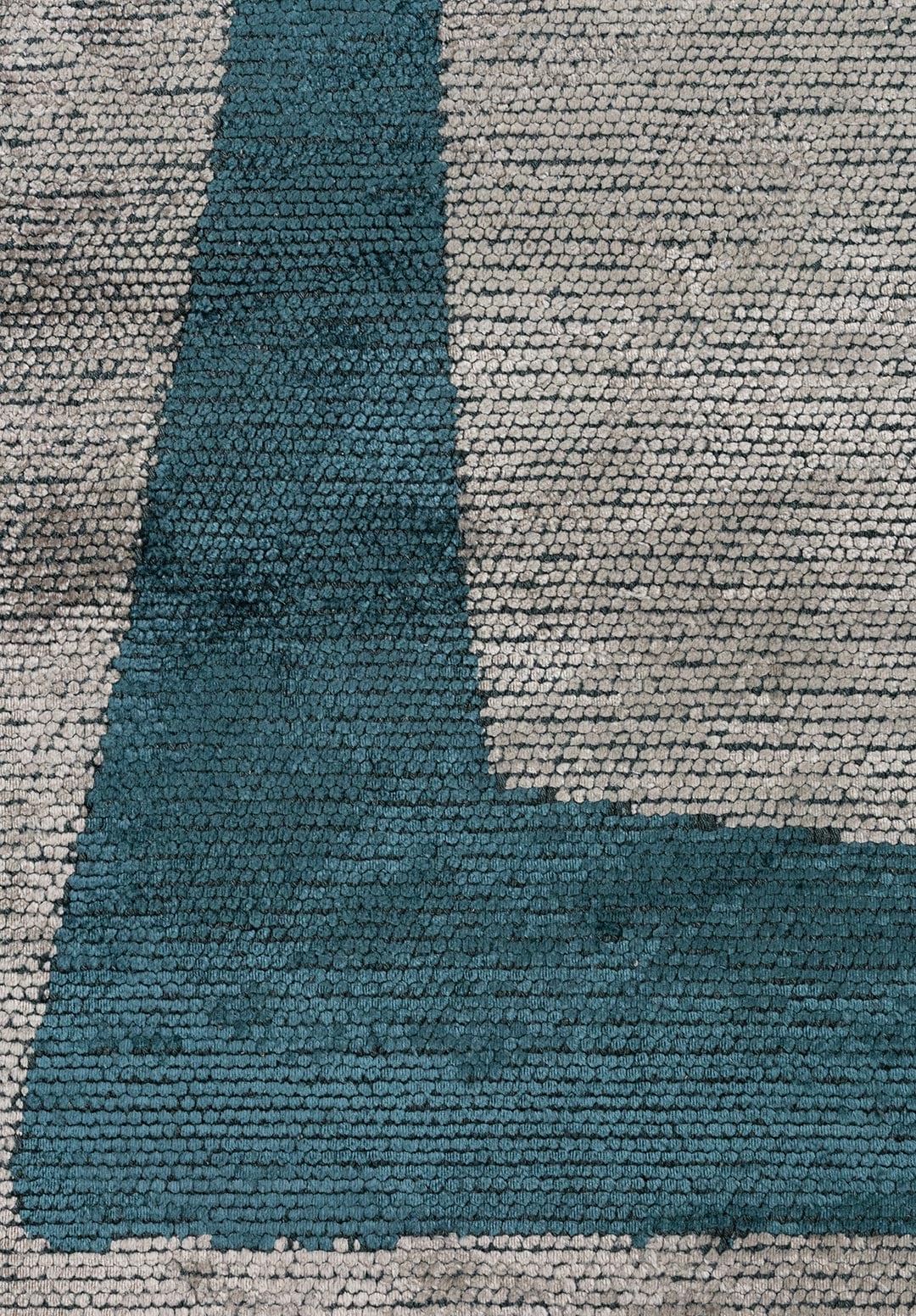 NOTES PETROL - CREAM RUG - 5