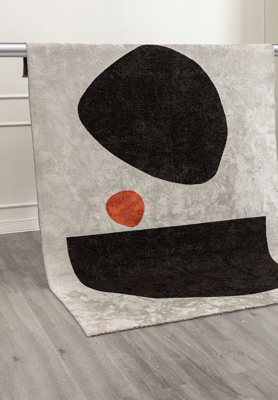 ROCK BLACK - RUST - BONE RUG - 4