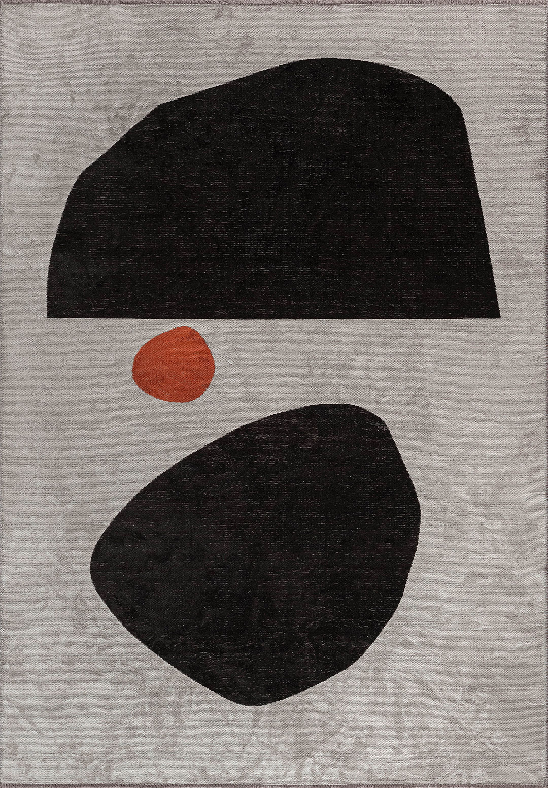 ROCK BLACK - RUST - BONE RUG - 1