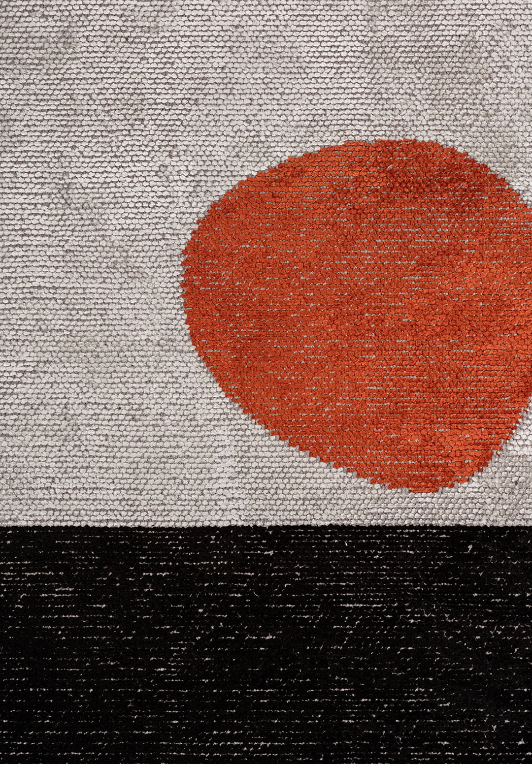 ROCK BLACK - RUST - BONE RUG - 5