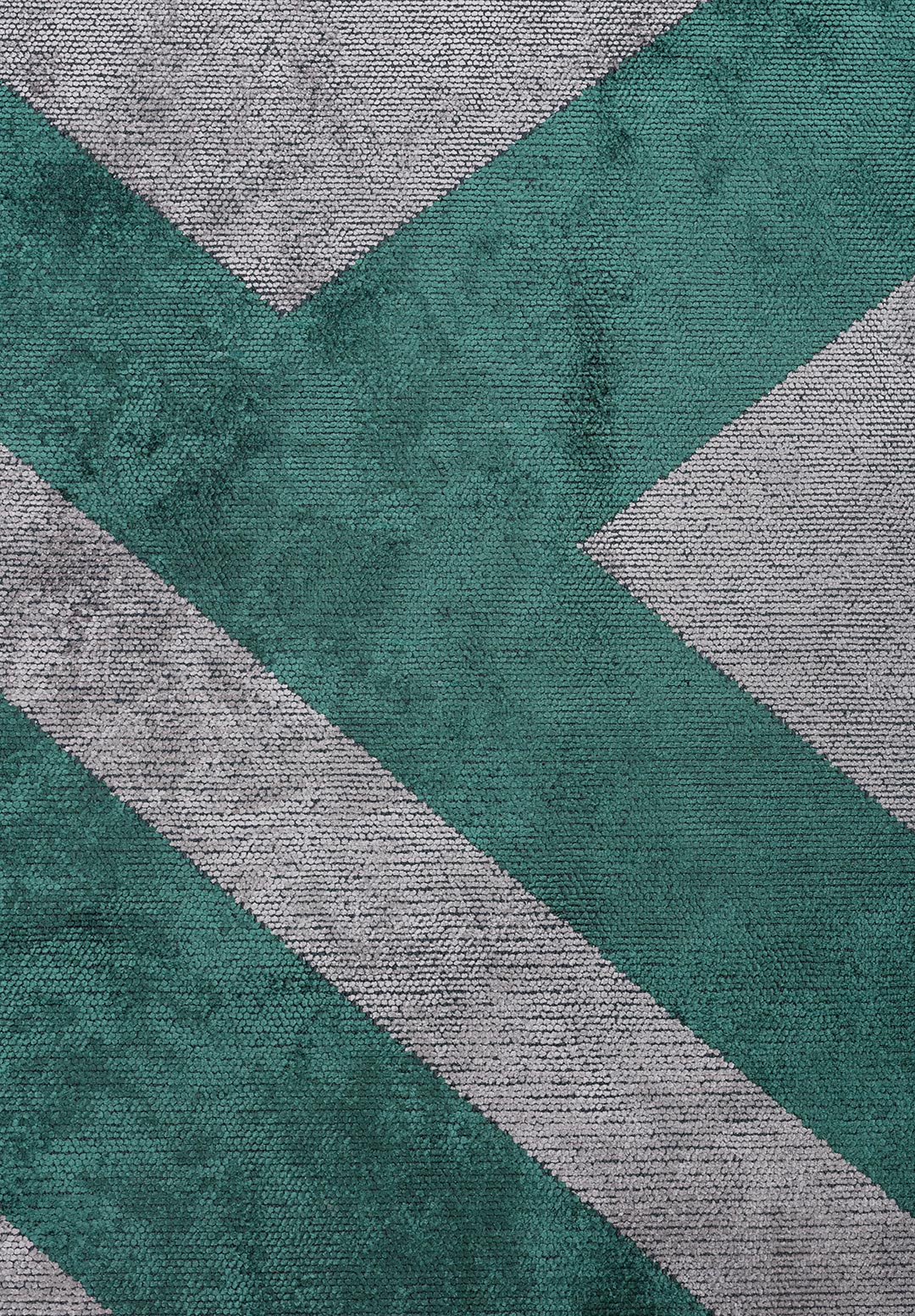 CORNER DARK GREEN - LIGHT GREY RUG - 5