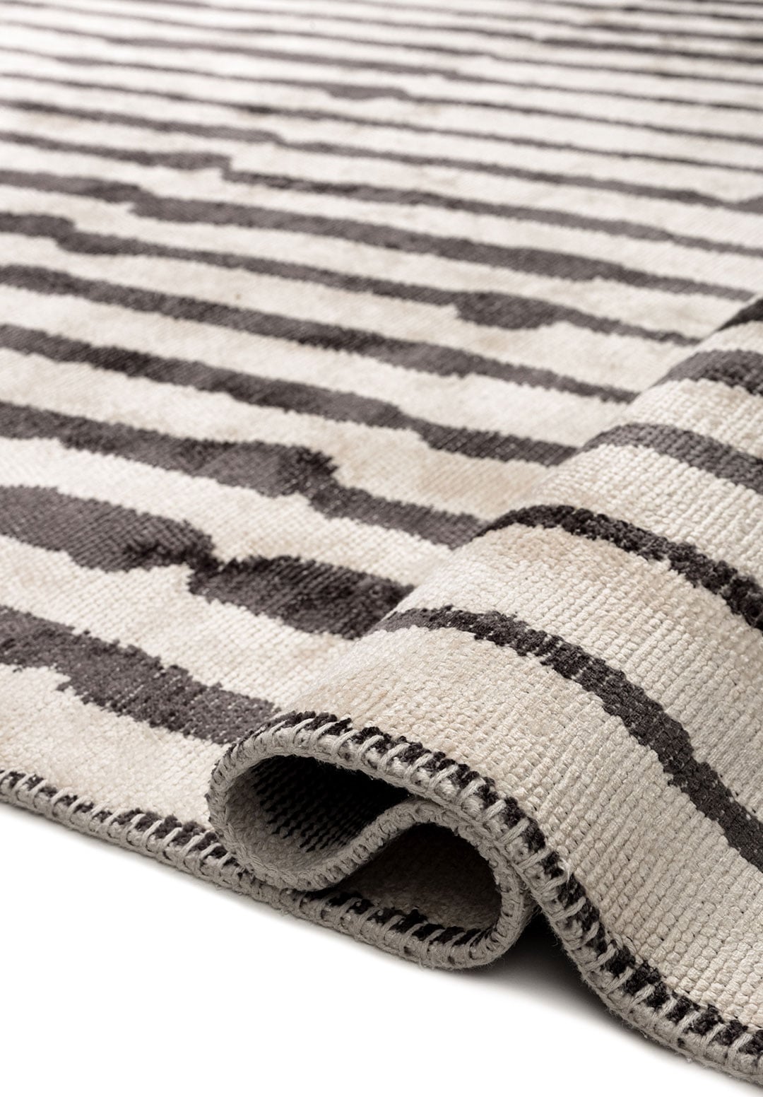 HILL CHARCOAL - ECRU RUG - 2