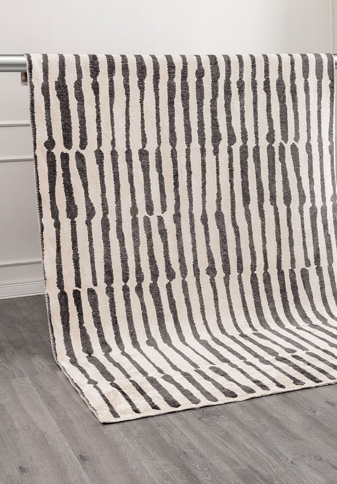 HILL CHARCOAL - ECRU RUG - 4