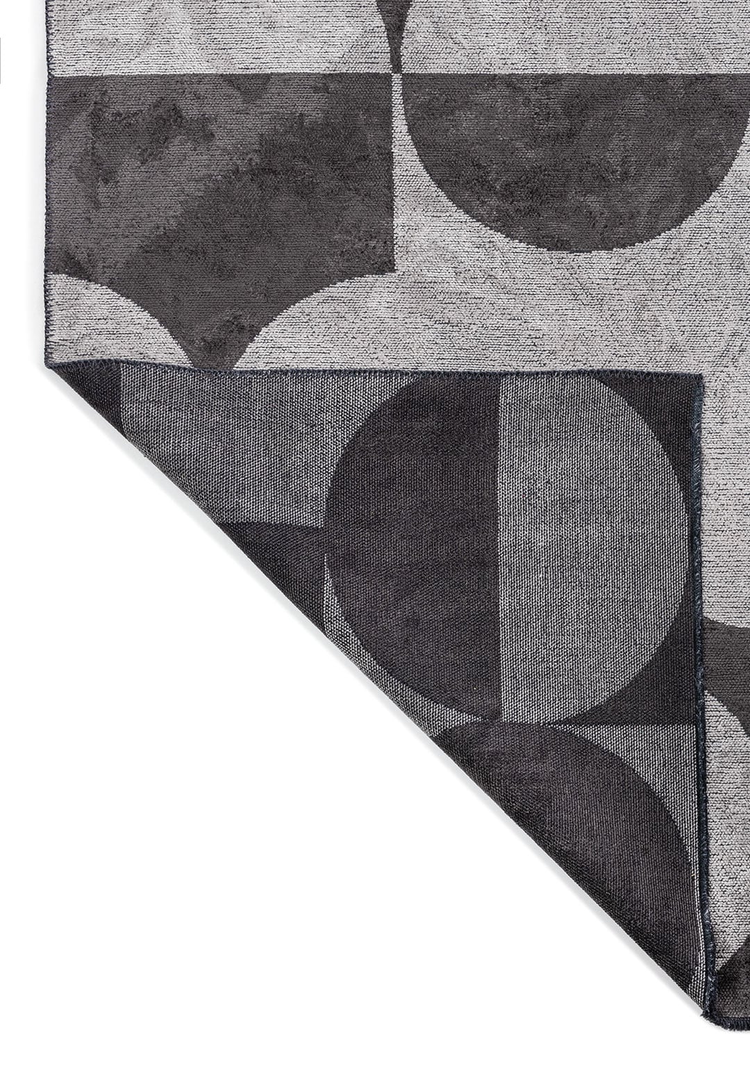 CIRCLE CHARCOAL - LIGHT CREAM RUG - 3