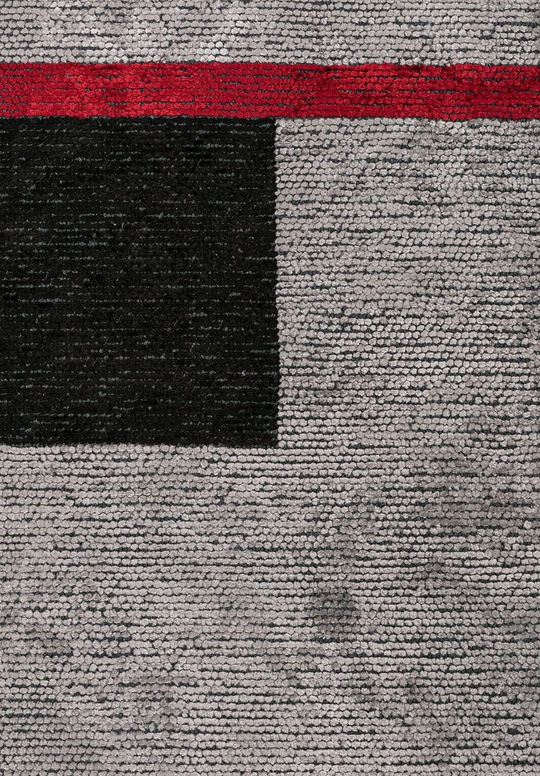ZONE BLACK - RED - LIGHT GREY RUG - 5