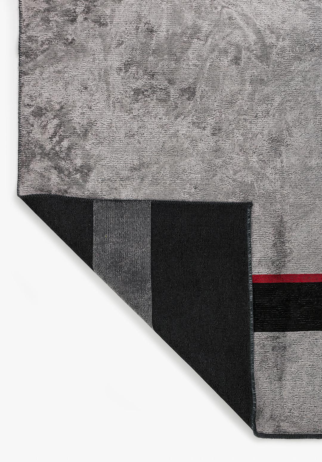 ZONE BLACK - RED - LIGHT GREY RUG - 3