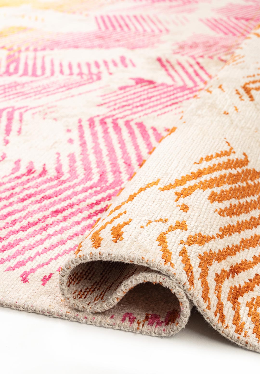 TAHITI TURQUOISE - YELLOW - PINK - TERRA - ECRU RUG - 2