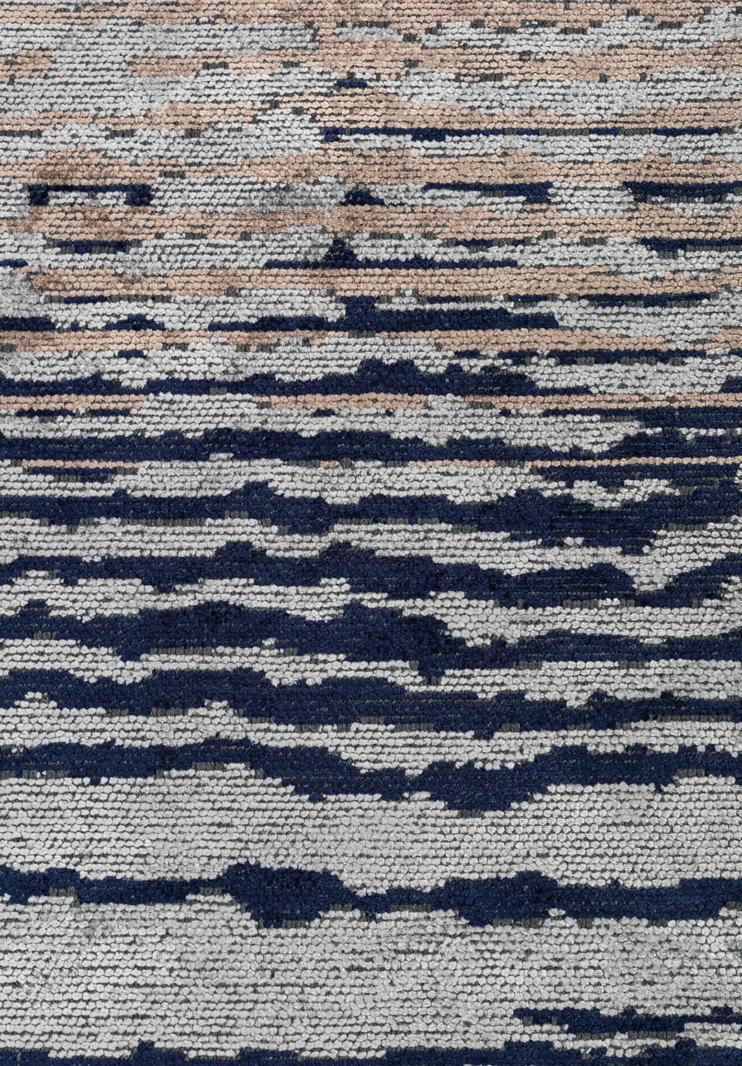 MAUI DARK NAVY - NOUGAT - SAX BLUE - TURQUOISE - ICE BLUE RUG - 5