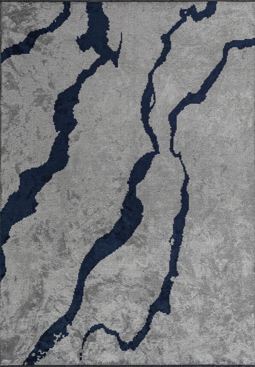 AURA DARK NAVY - ICE BLUE RUG - 1