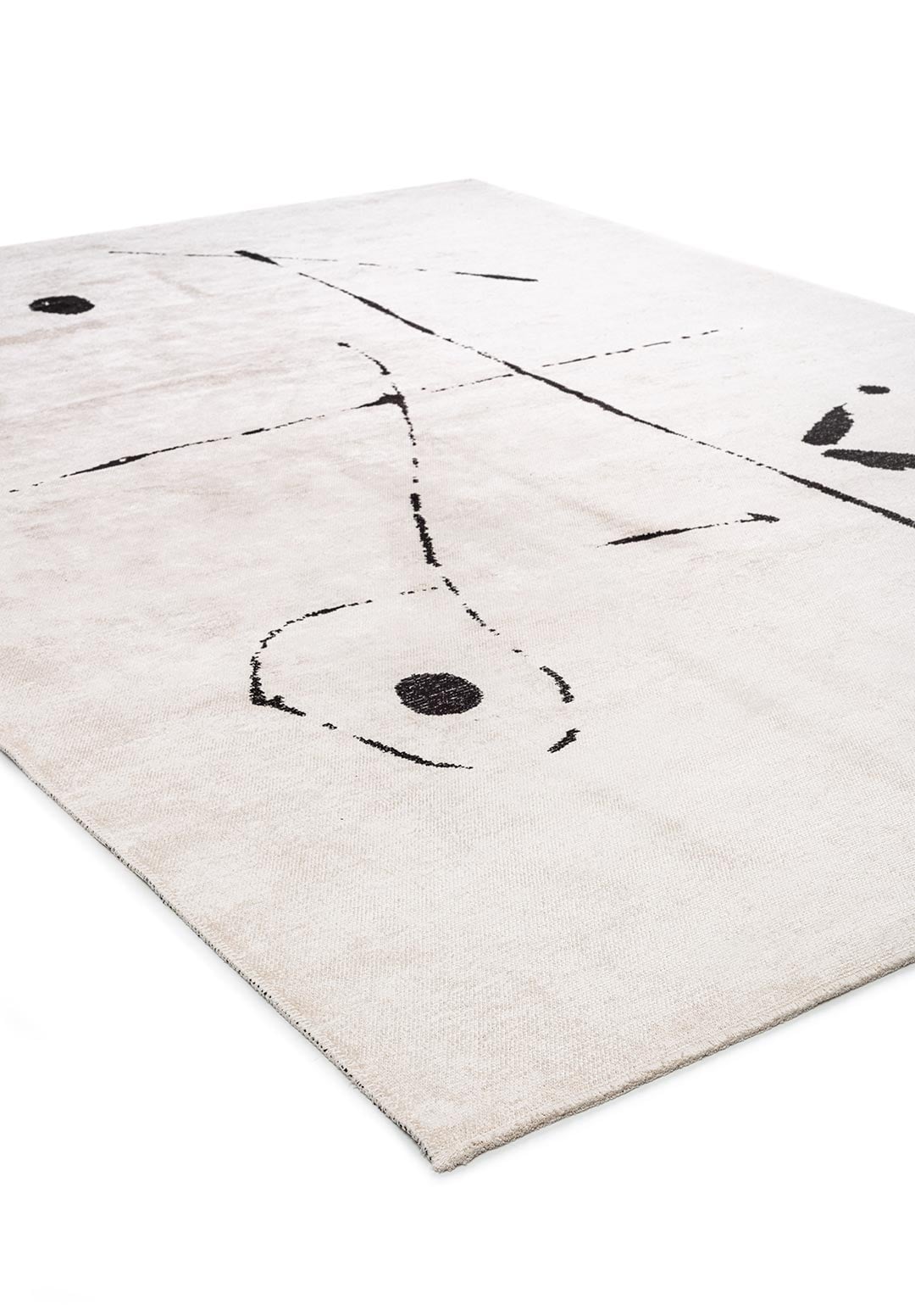 CLAY BLACK - ECRU RUG - 4