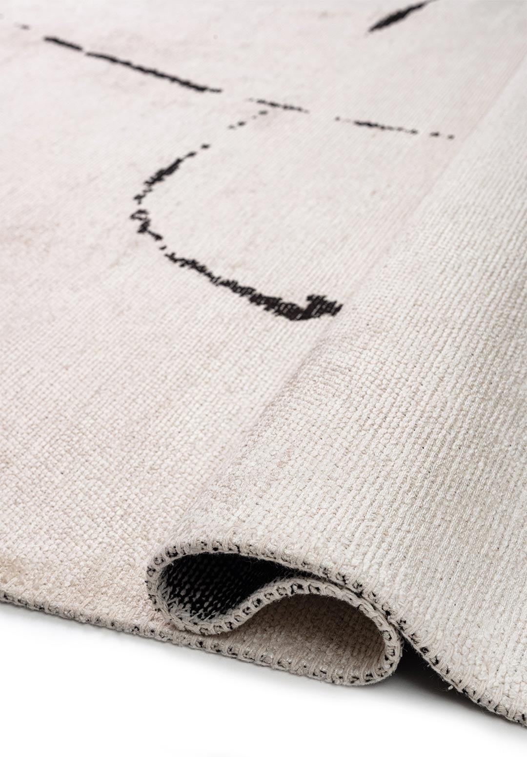 CLAY BLACK - ECRU RUG - 2