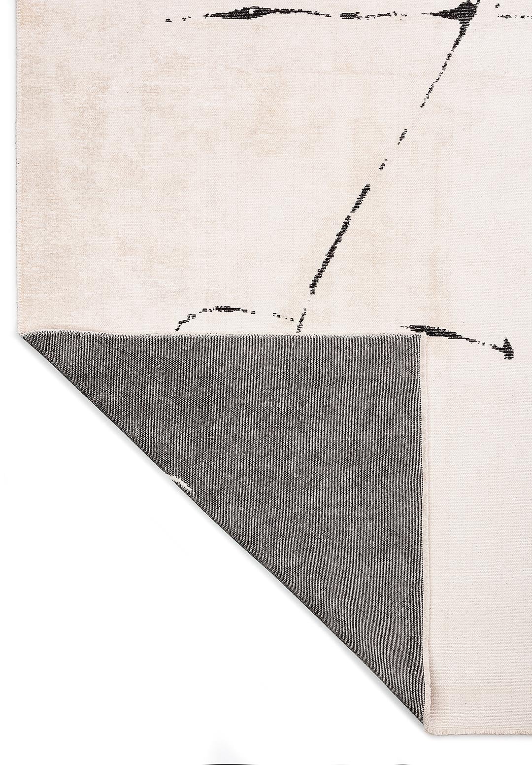 CLAY BLACK - ECRU RUG - 3
