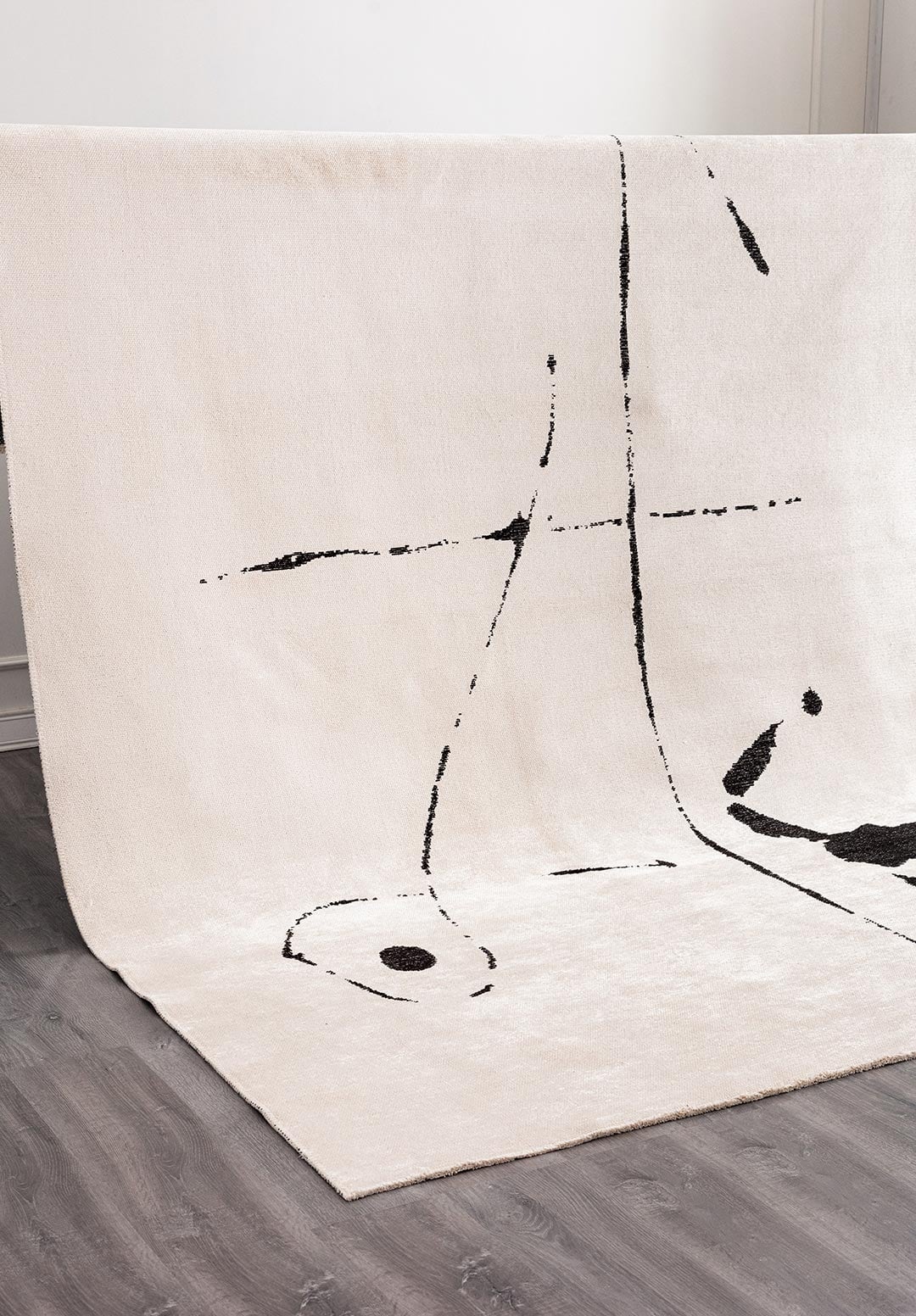 CLAY BLACK - ECRU RUG - 6
