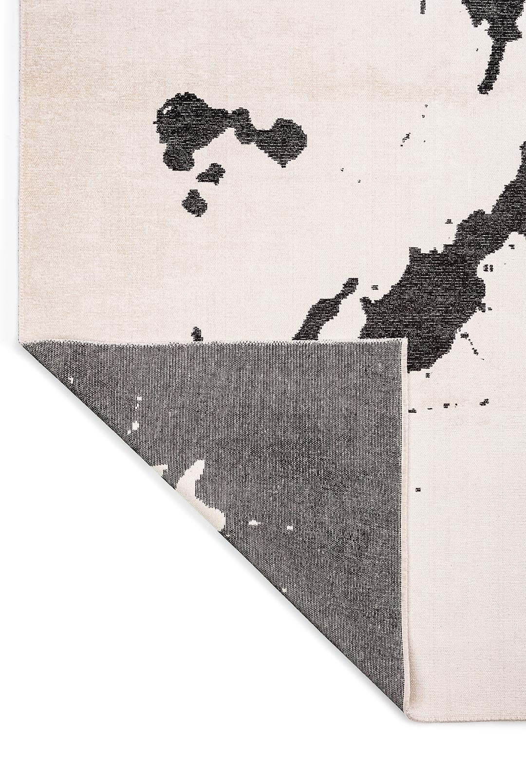 SPILL BLACK - ECRU RUG - 3
