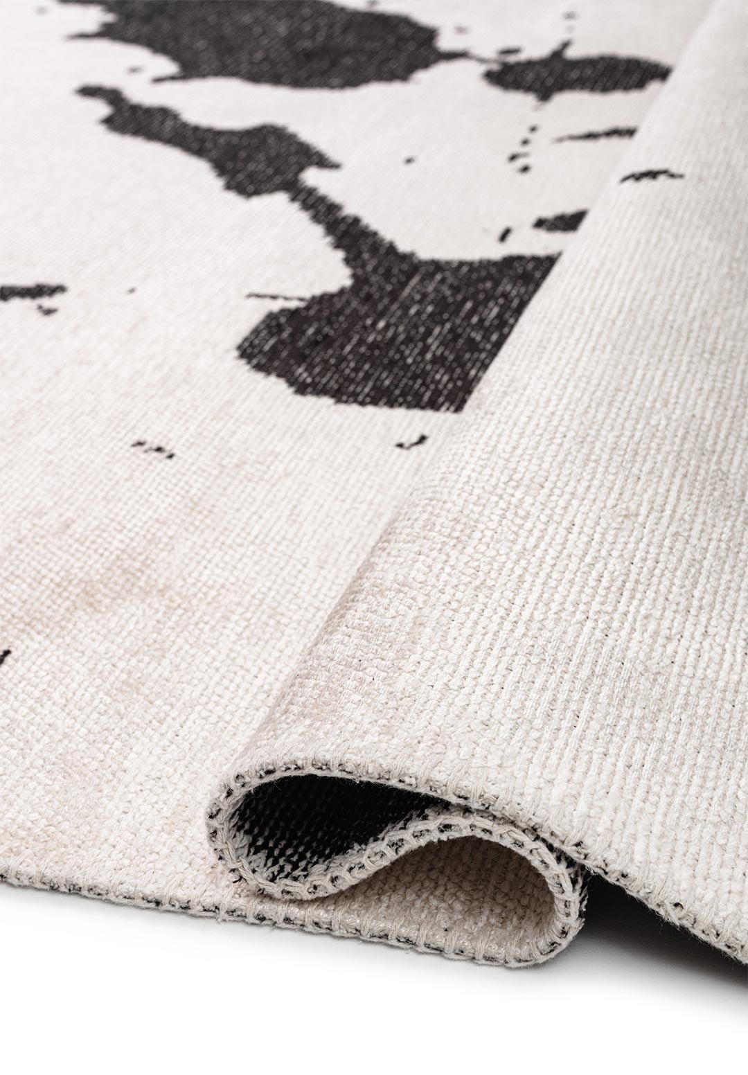 SPILL BLACK - ECRU RUG - 2