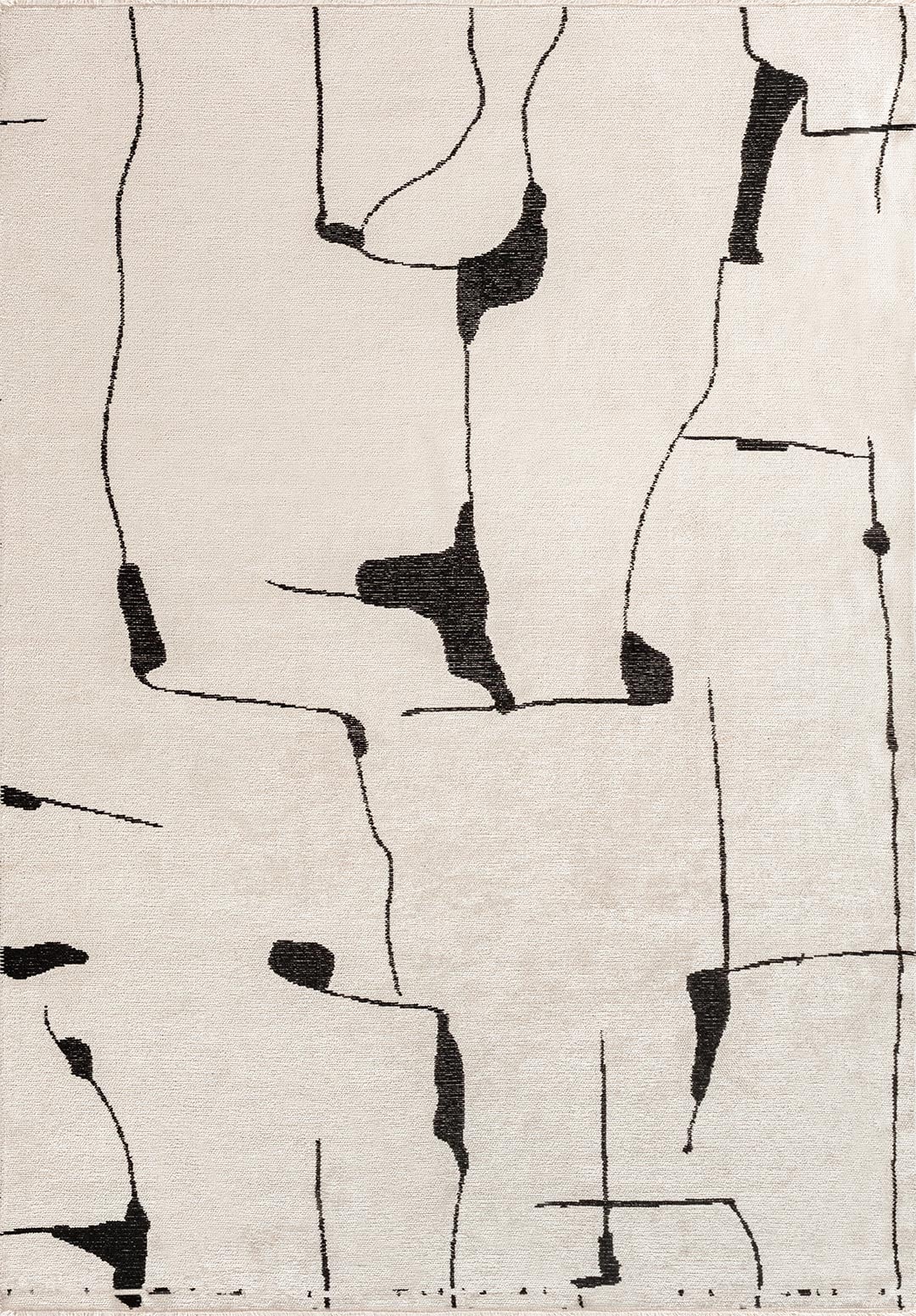 ATLAS BLACK - ECRU RUG - 1