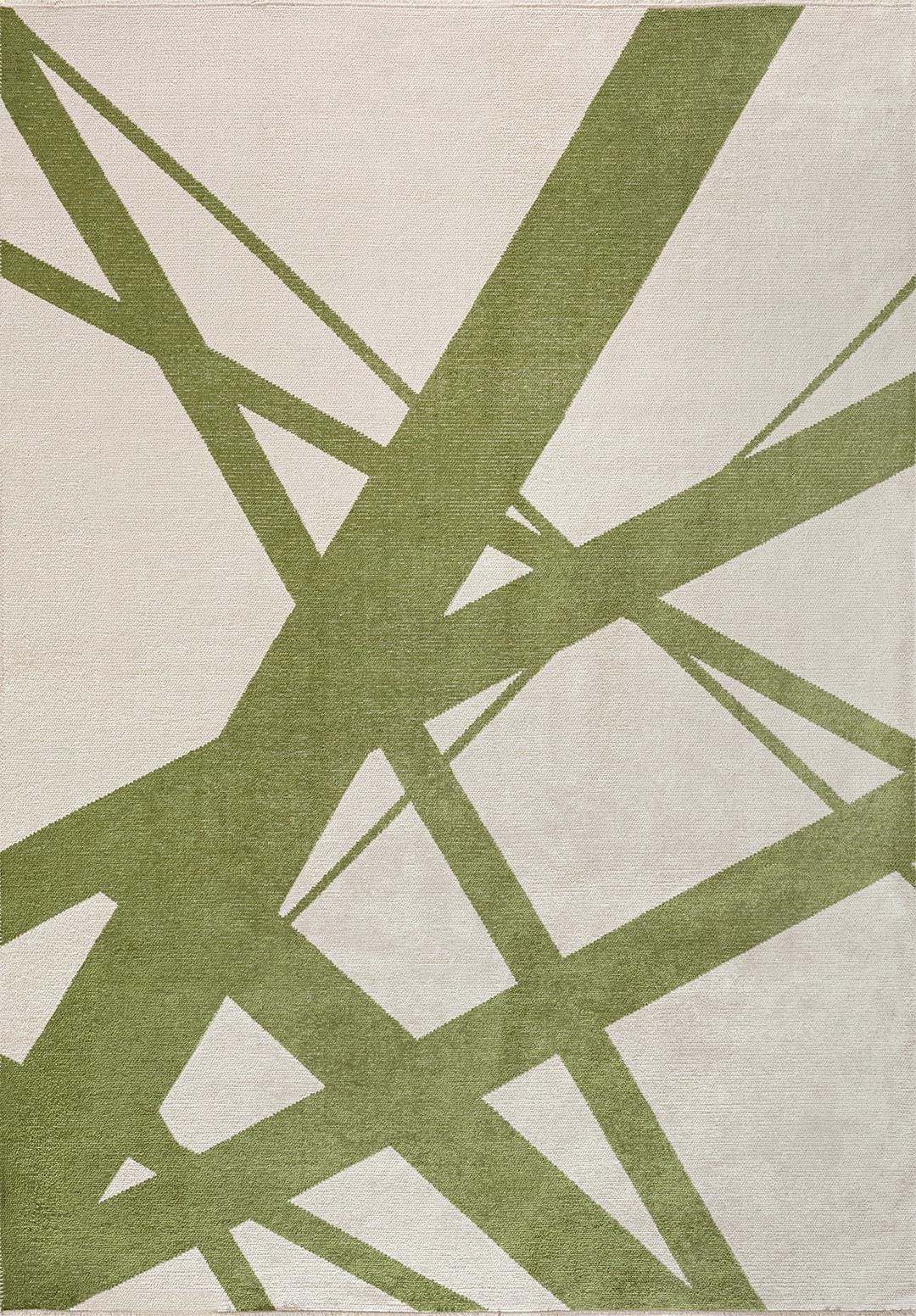 THORN GREEN - ECRU RUG - 1