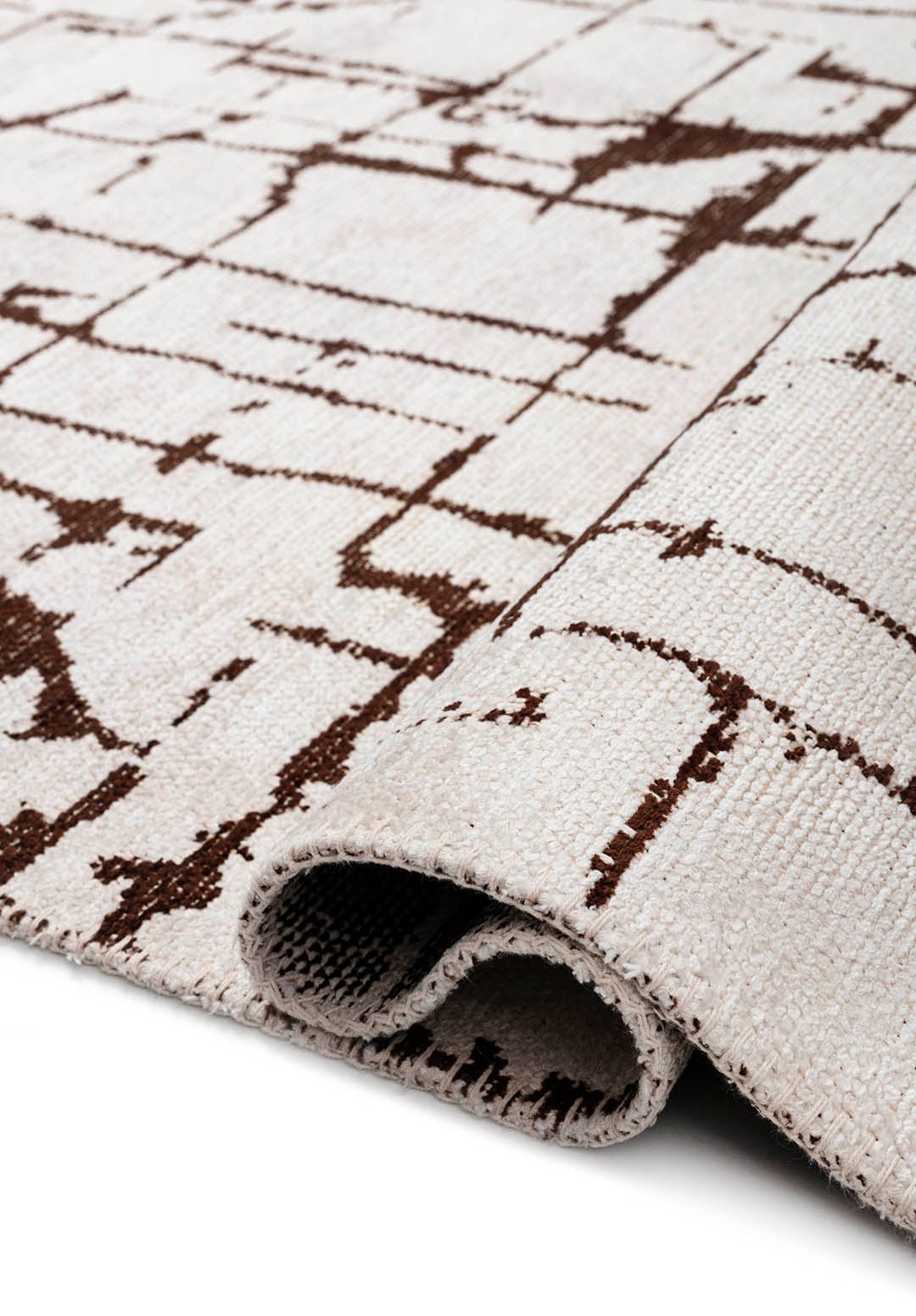 GALAXY DARK BROWN - ECRU RUG - 2