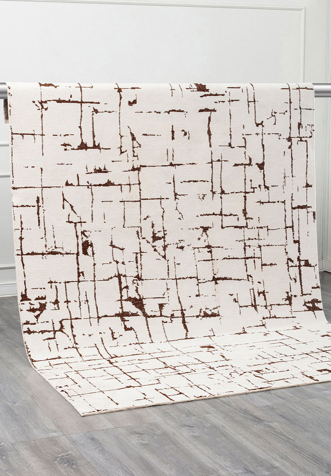 GALAXY DARK BROWN - ECRU RUG - 4
