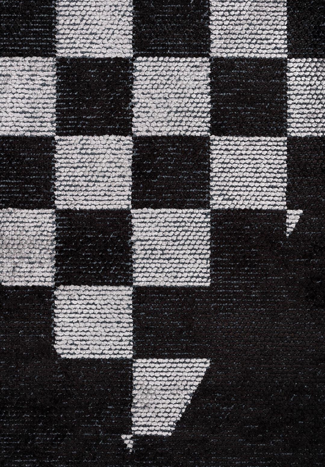 HOLOGRAM LIGHT GREY - BLACK RUG - 5