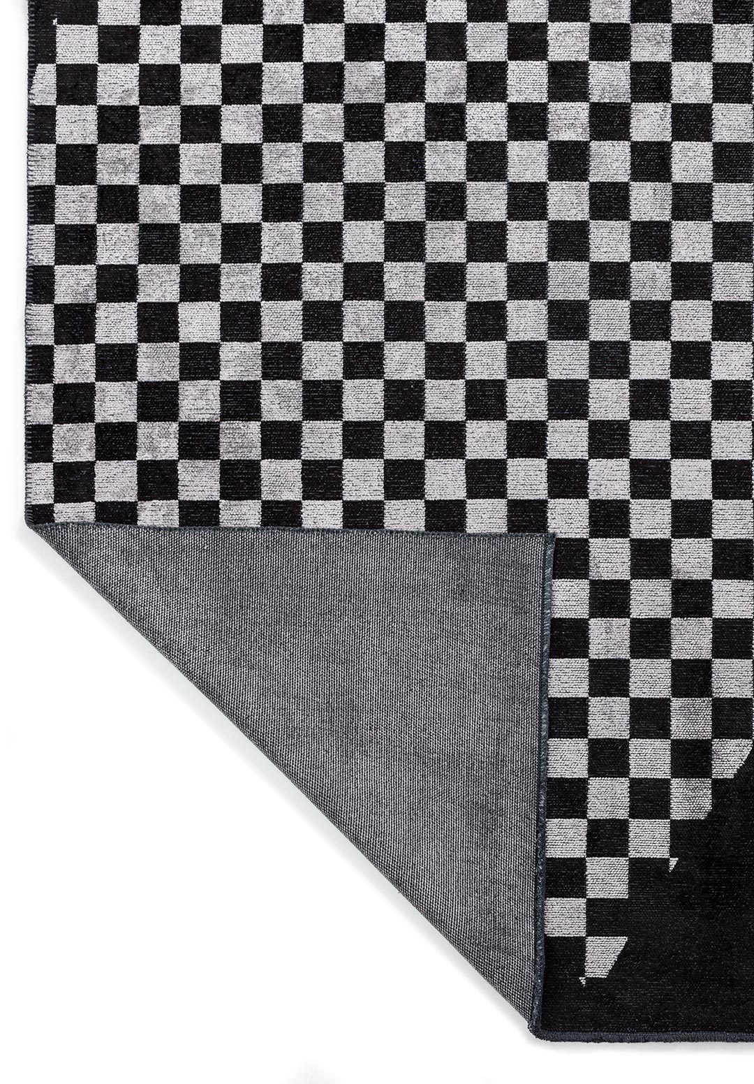 HOLOGRAM LIGHT GREY - BLACK RUG - 3