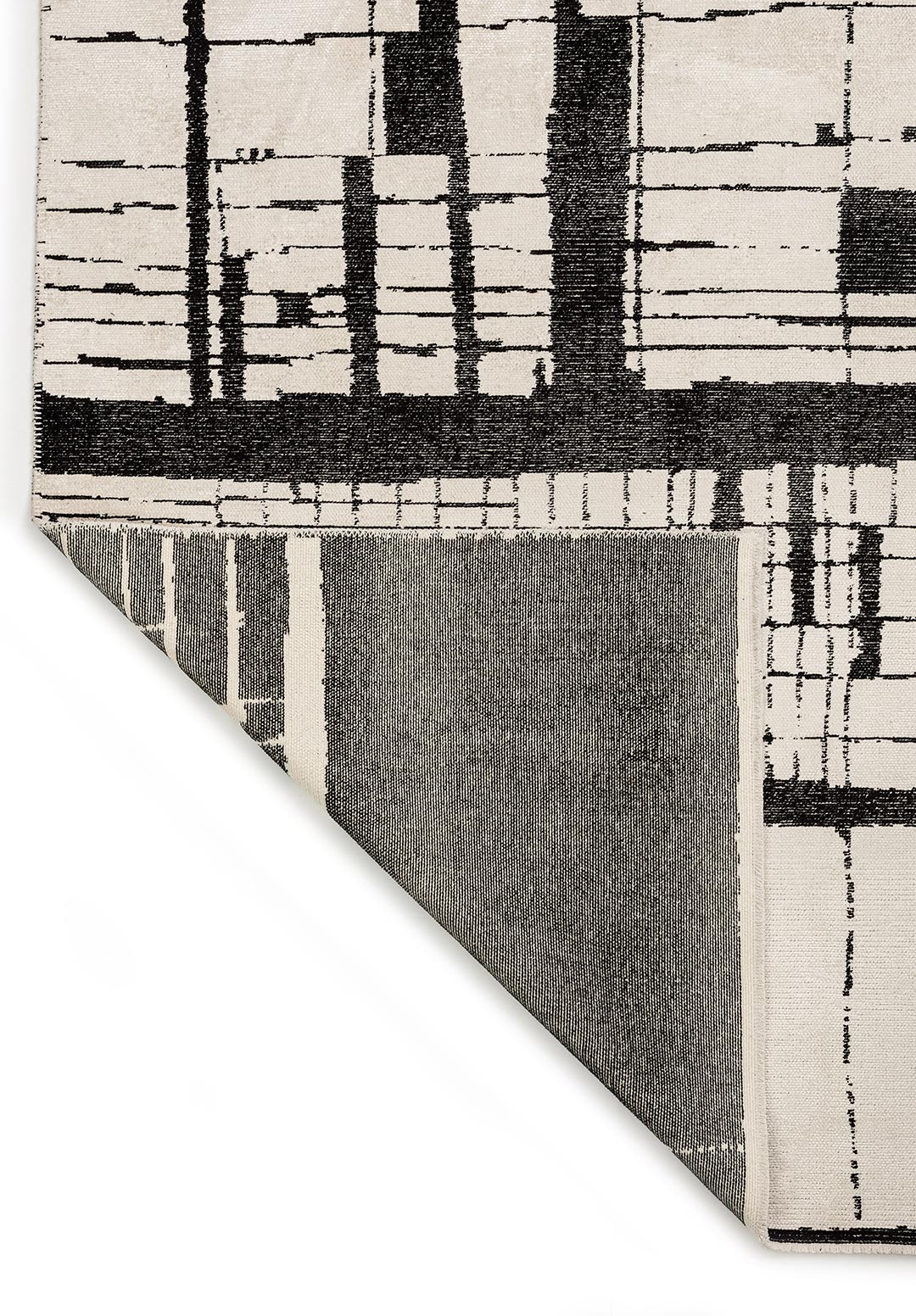 PEEL BLACK - ECRU RUG - 3
