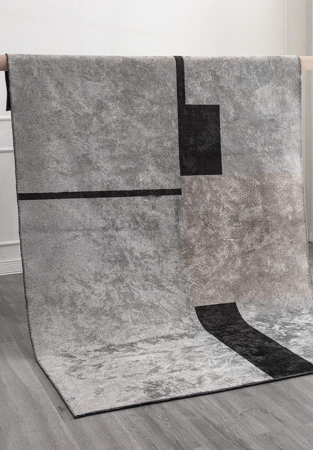 BLOCK BLACK - BEIGE - LIGHT GREY RUG - 6