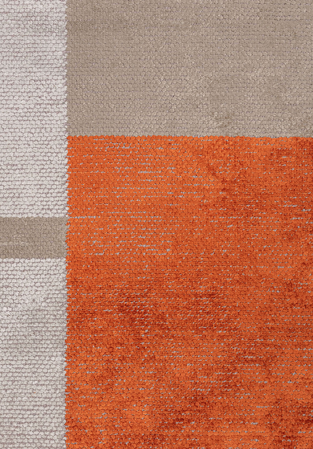 BLOCK NOUGAT - RUST - BONE RUG - 5