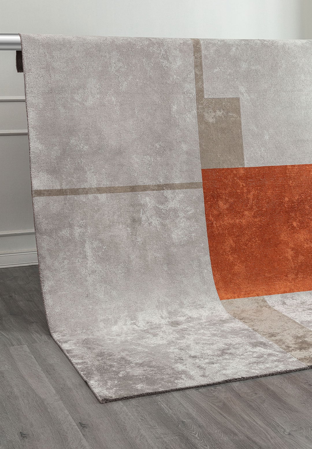 BLOCK NOUGAT - RUST - BONE RUG - 4