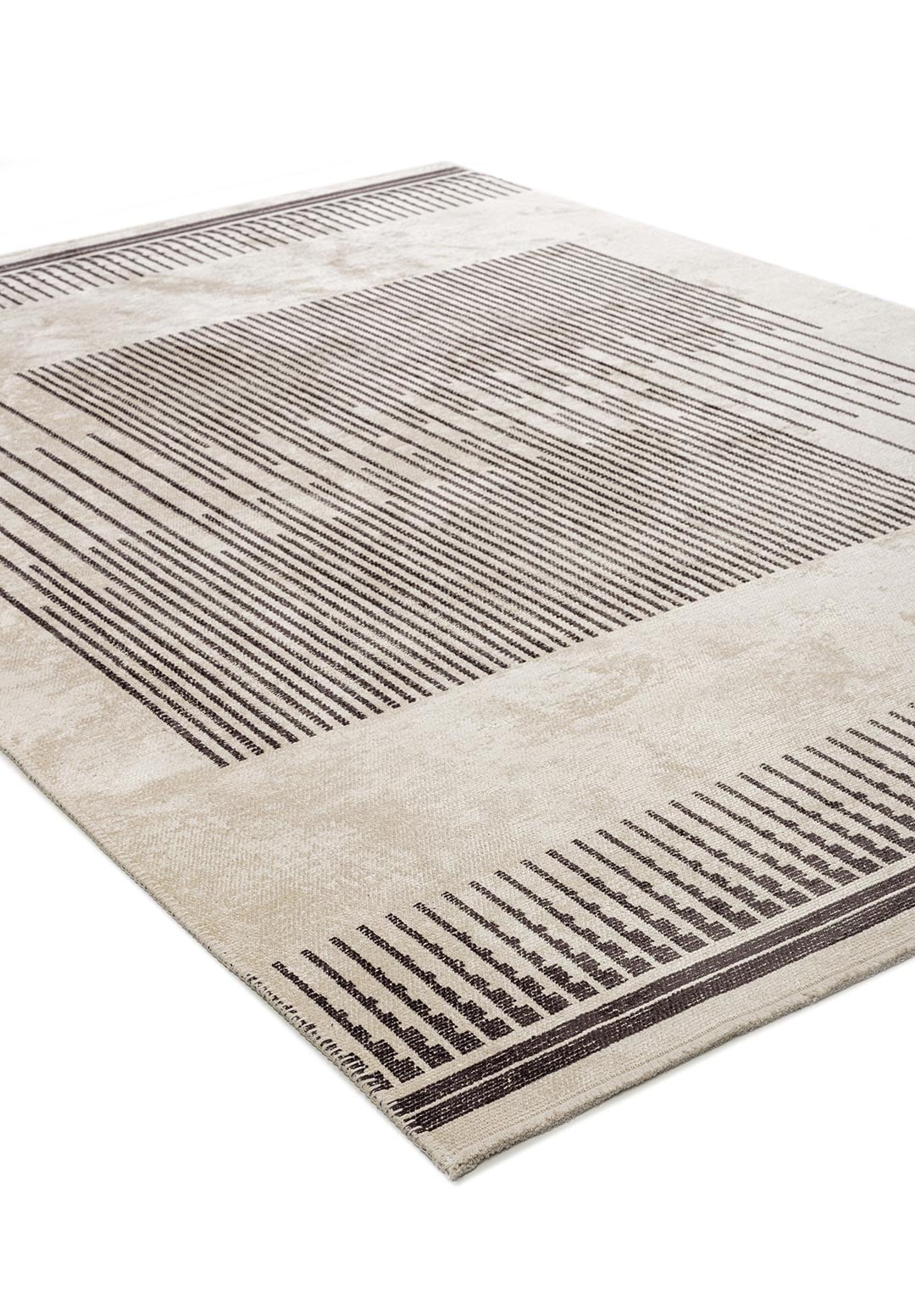 SPECTRUM CHARCOAL - ECRU RUG - 4