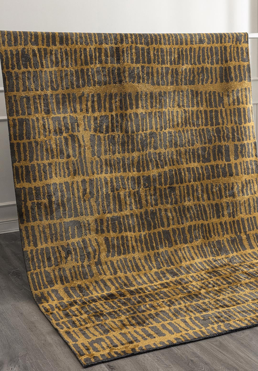 NET ANTHRACITE - MUSTARD RUG - 6