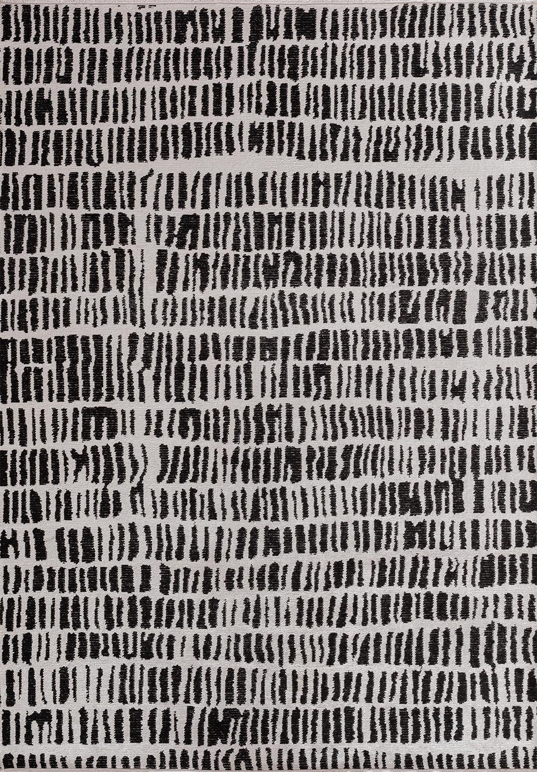NET BLACK - ECRU RUG - 1