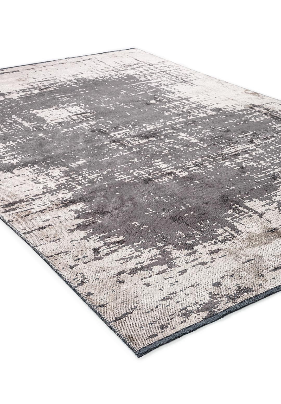 FOG CHARCOAL - CREAM RUG - 4