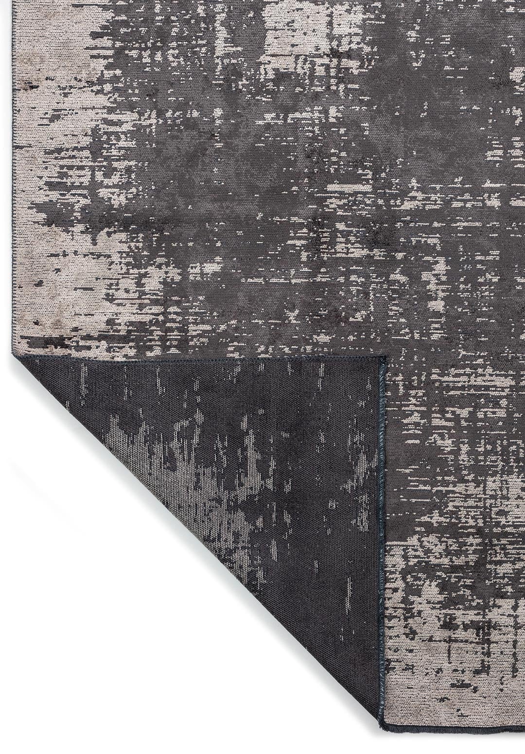 FOG CHARCOAL - CREAM RUG - 3