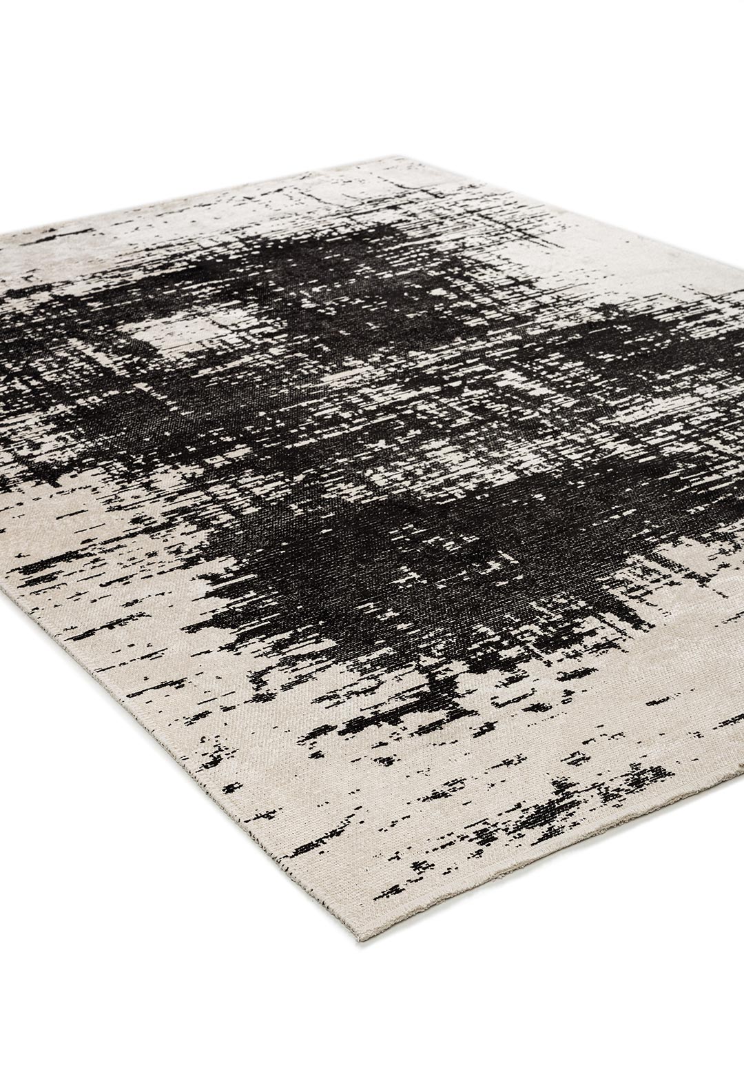 FOG BLACK - ECRU RUG - 4