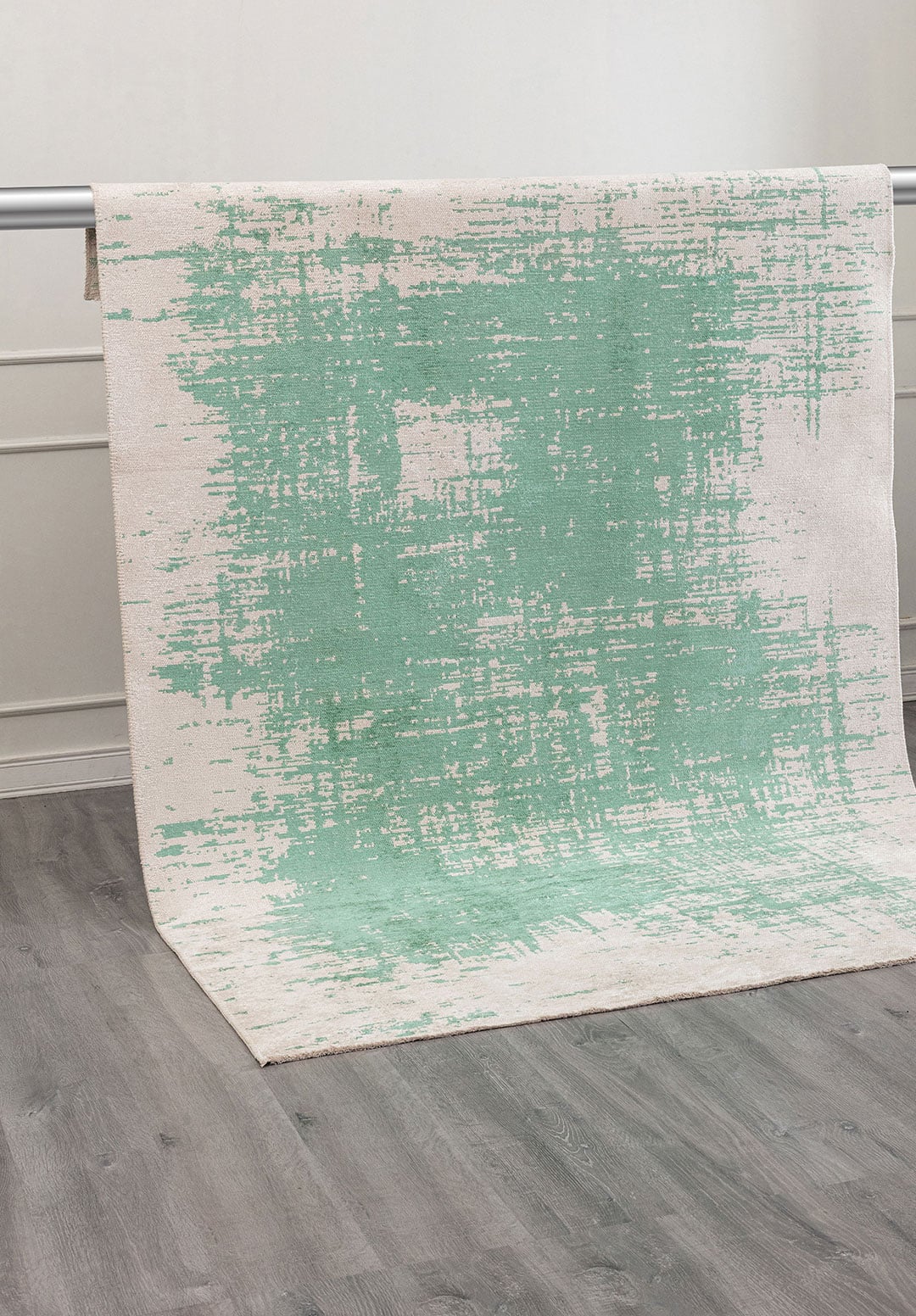 FOG RIVER GREEN - ECRU RUG - 4